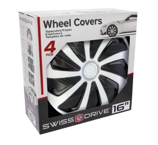 Set capace roti 16 inch, Tennessee silver/negru