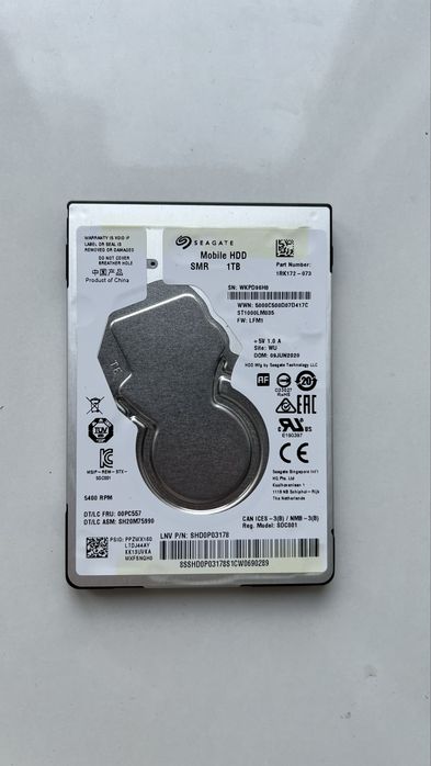 ЖЕСТКИЙ диск 2.5 SATA 1TB для ноутбука
