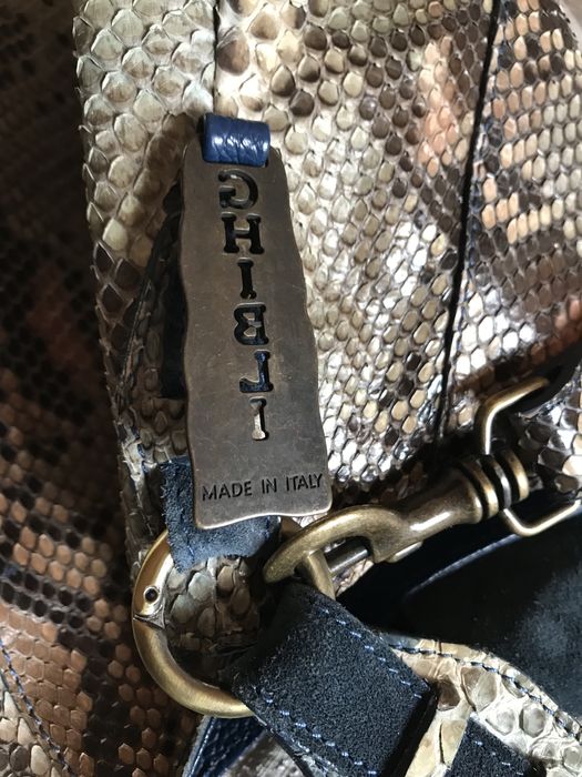 GHIBLI Revolution Genuine Python, 100% Питон чанта