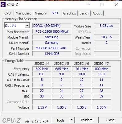 8GB DDR3 за лаптоп/mini PC PC3L-12800S