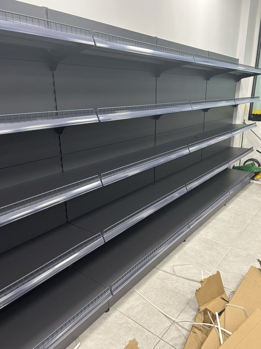 Стелаж стенен  черен -нов