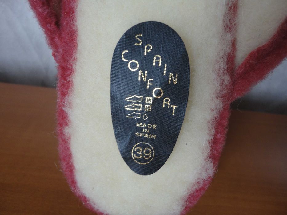 N39 100% вълна/нови испански пантофи