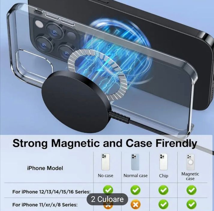 Încărcător fără fir cu magnet Iphone