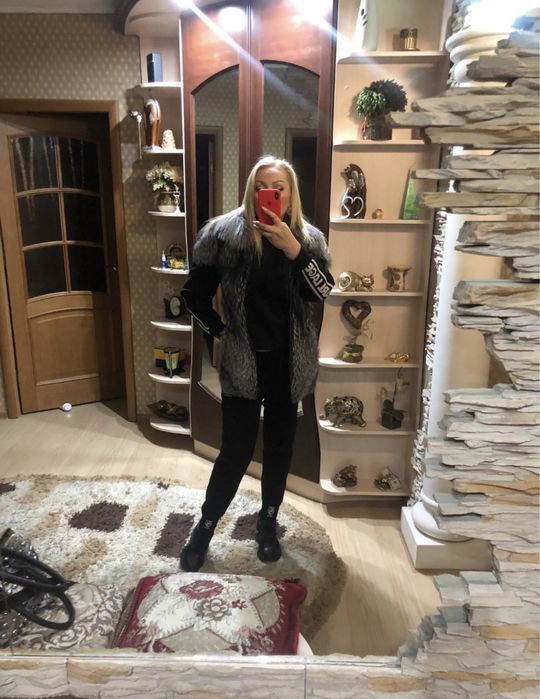 Жилет из чернобурки