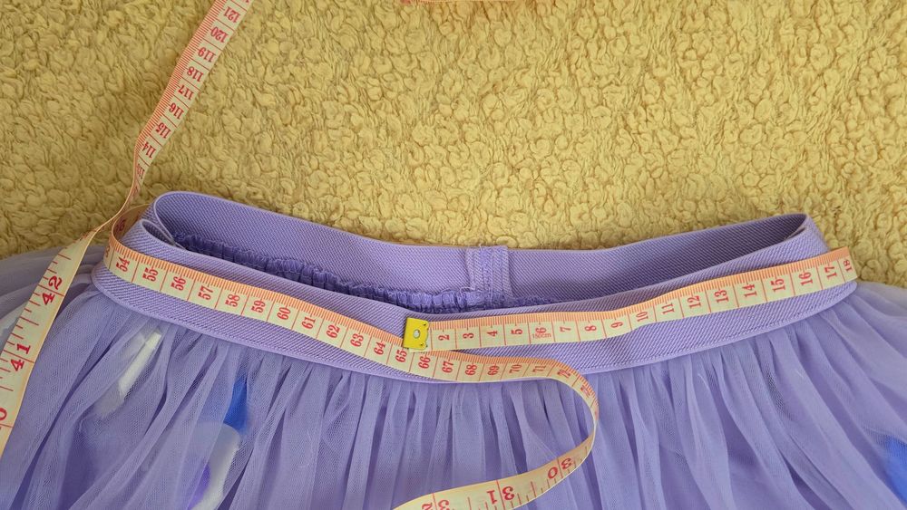 Set fuste tulle mama & fiica, mov lila, cu petale 3D si bentita inclusa