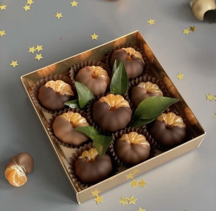 Мандарин в шоколаде