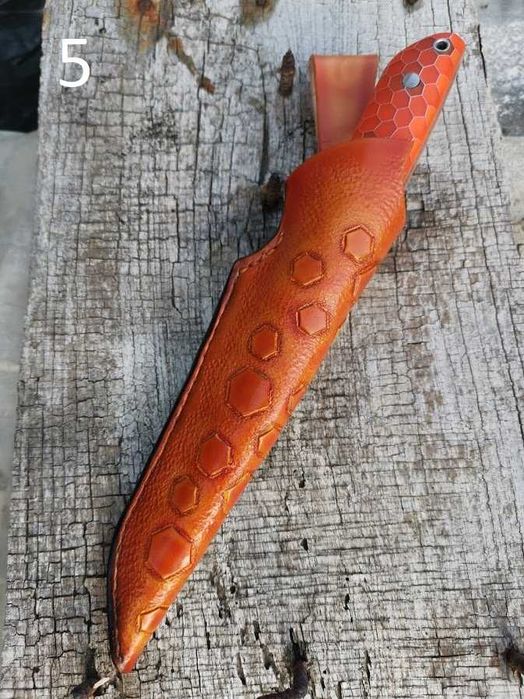 Кания за нож от естествена кожа