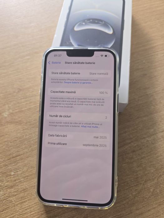 Iohone 16e 2 incarcari 128 gb