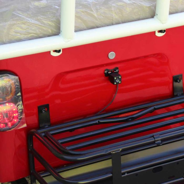 Електрическа триместна триколка Max Motors NEW GOLF RED SOLAR