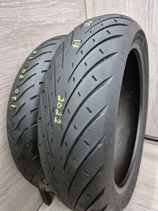 Set anvelope moto 120 70 17 cu 180 55 17 Metzeler Roadtec01 se dot 2022