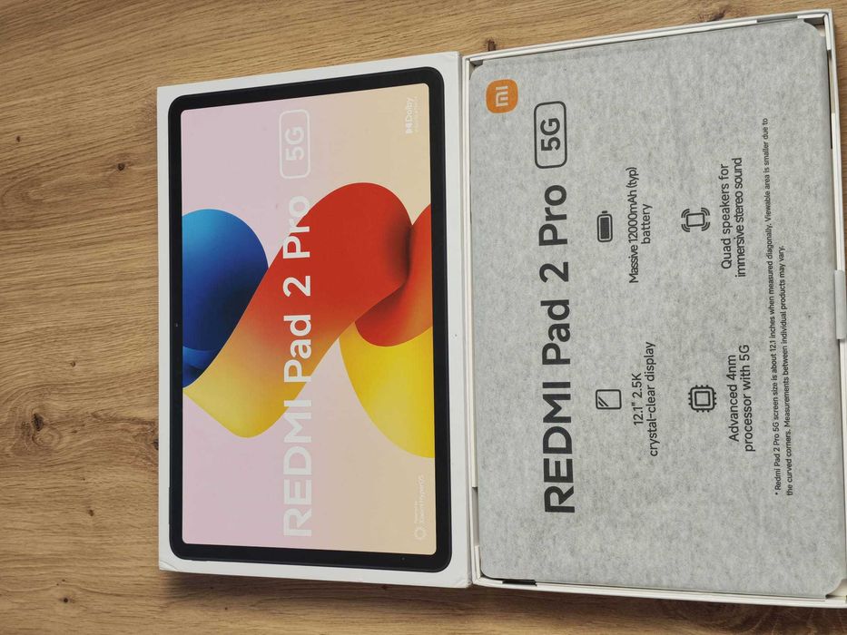 Tableta Xiaomi Redmi Pad 2 Pro, 8GB + 256GB, 5G Dual Sim, 12.1'' 2.5k 144Hz - Ca Noua