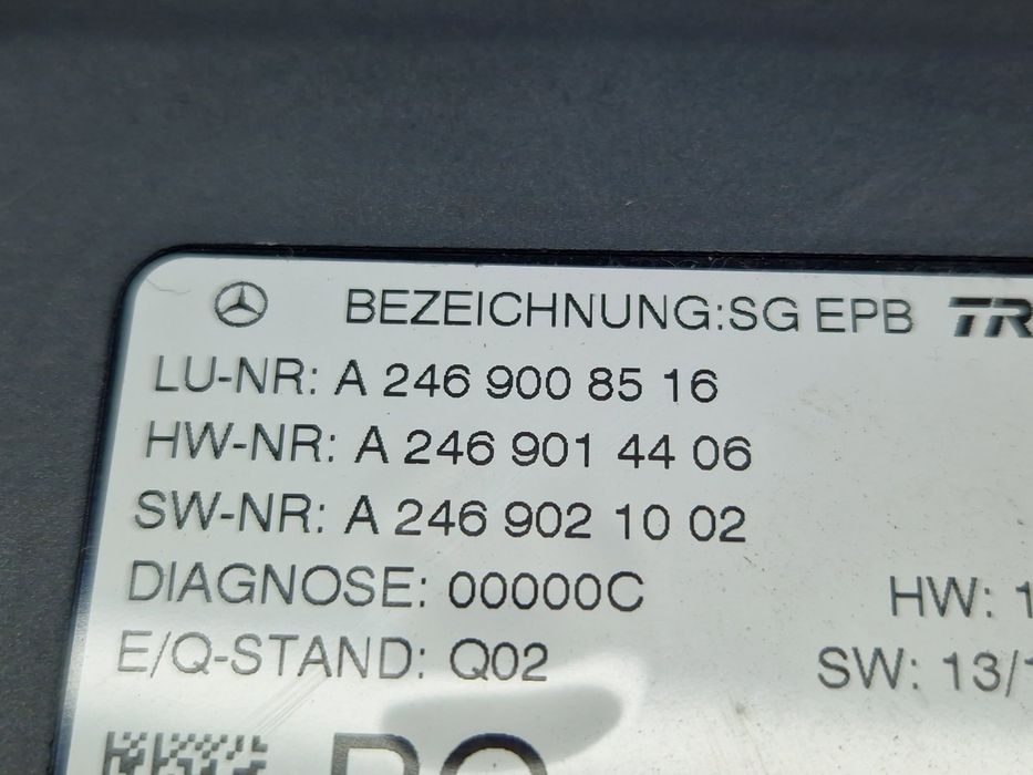 Calculator frana de mana Mercedes Clasa B (W246) [Fabr 2011-2018] A246