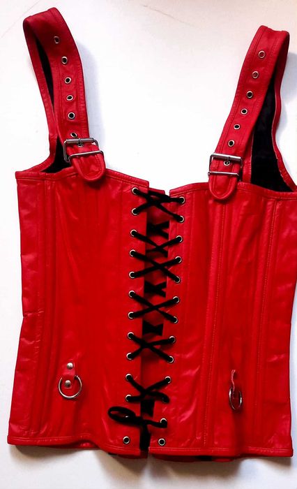 Кожен дамски оригинален готик корсет