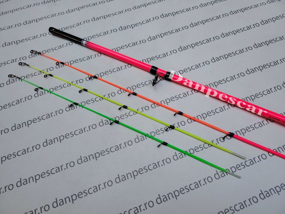 Lanseta carbon PROFL AQUA RIVER PINK Feeder 3 metri ACTIUME 200gr 3 VARFURI