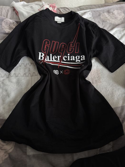 Tricou Gucci x Balenciaga