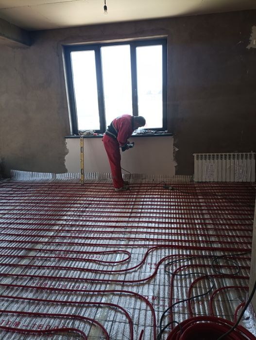 Теплый пол,котёл, батареи