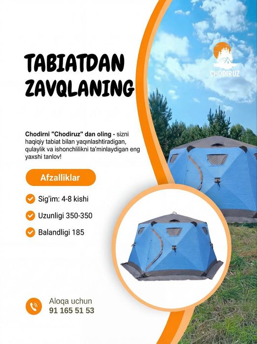 Chodir ijara 250.000 so'm I Палатка на прокат 250.000 so'm