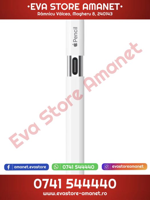 Stylus Apple Pencil USB-C Alb A3085 (2025)