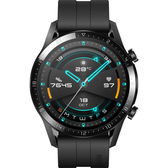 SmartWatch sigilat Huawei WATCH GT 2 46mm Difuzor Microfon preluare apel Negru Nou