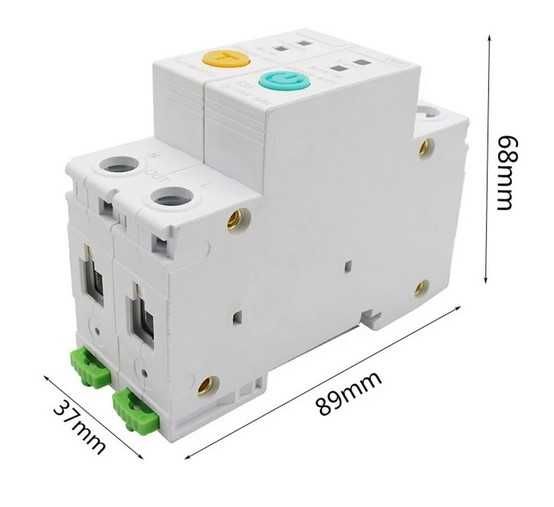 WiFI смарт предпазител 63А за DIN шина, с електромер и ДТЗ