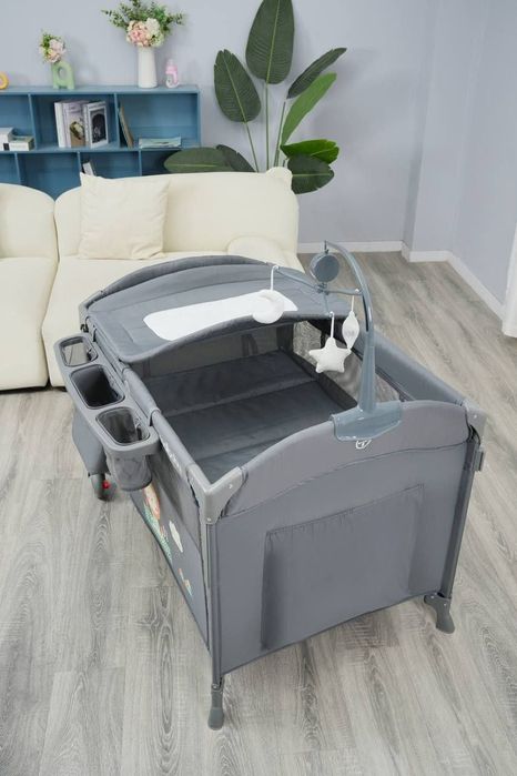 Многофункциональный складной детский манеж-кровать