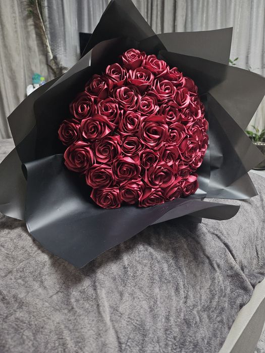 Букет из атласных лент