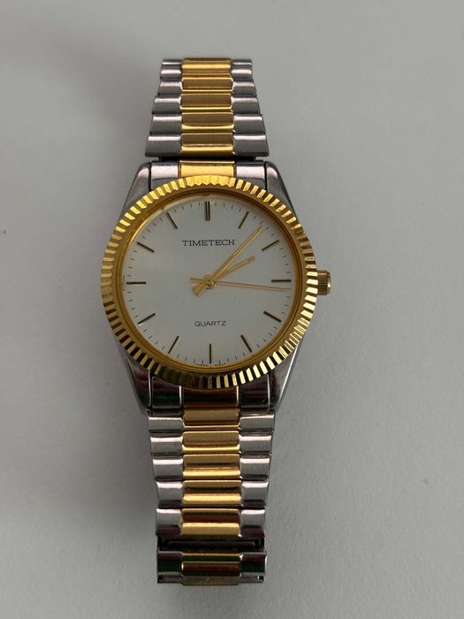 Ceas Timetech Quartz bicolor auriu argintiu — Japan Movt