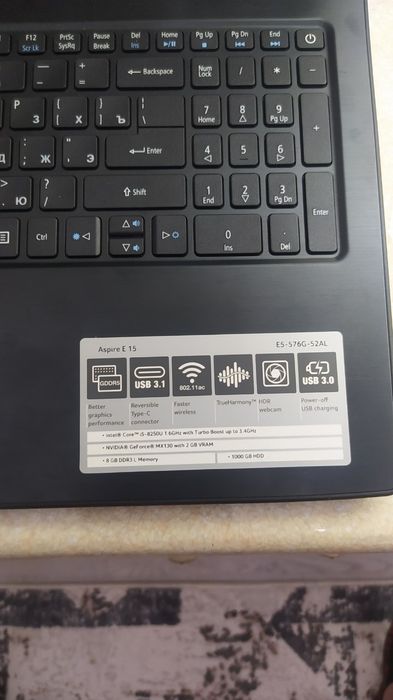 acer note book yangi sotiladi 700$