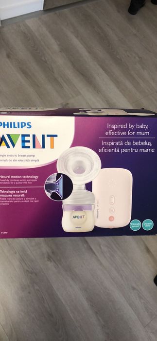 Pompa de san electrica Philips Avent + 2 biberoane Avent 125 ml (cadou
