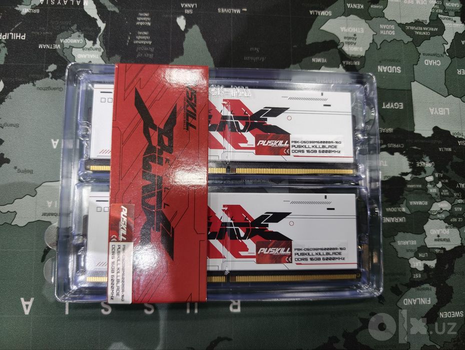 Оперативная память Puskill Killblade DDR5 32 ГБ 6000 МГц, белая