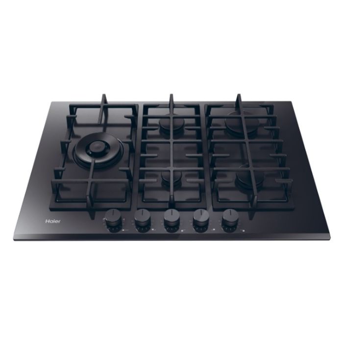 Plită încorporabilă pe gaz tip Gas‑on‑Glass Haier HAVG7WL4BPB