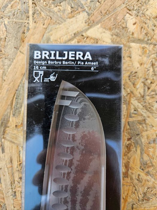 Ikea Briljera Cutit legume Santoku din Otel de Damasc cu miez de VG10,