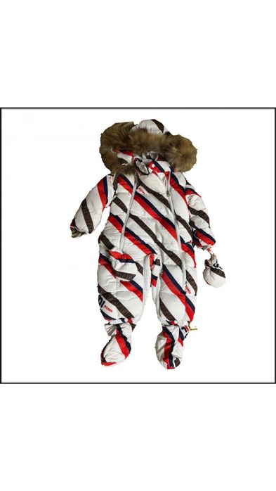 Детский Зимний комбензон натуралка fendi roma