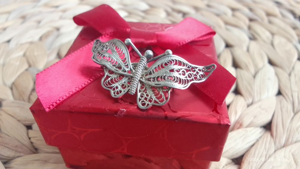 Сребърна брошка от филигран/Висулки/Сребърни пръстени