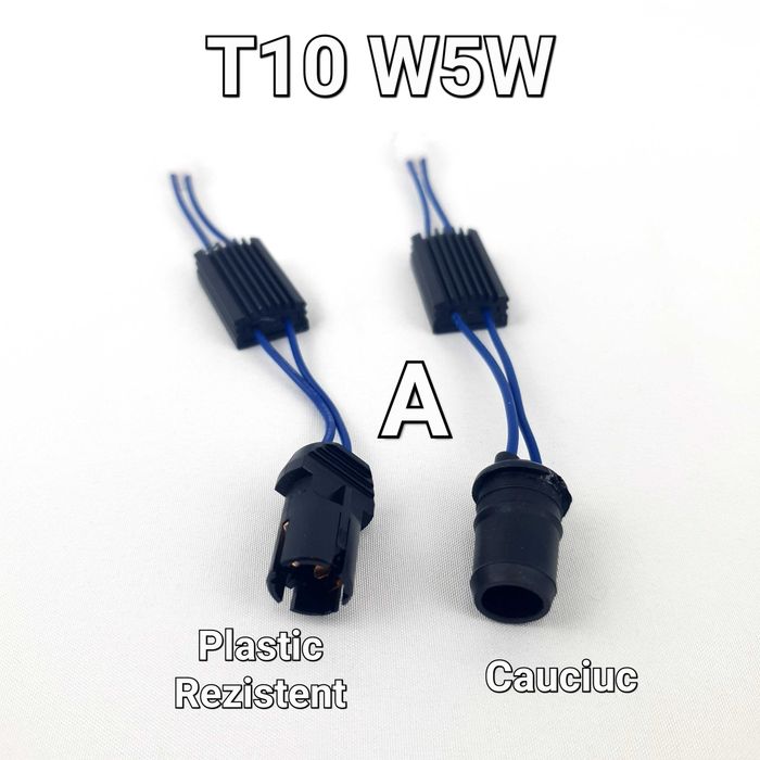 Set-Anulator Eroare Bec Ars-CANBUS-LED-T10 H1 H3 H7 H8 H9 H11-Aluminiu