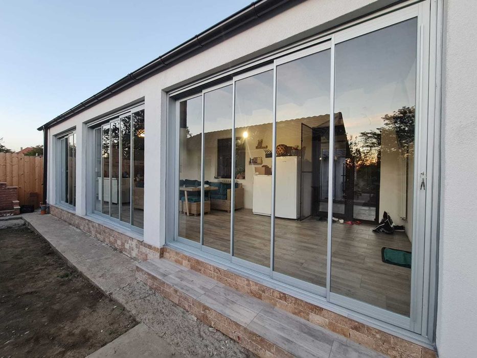 Inchidere Balcone , Terasa , Pergole retractabila cu LED, Bioclimatic Rolling Roof retractabila cu lamela alum., Wintergarden  Acoperis fix din sticla