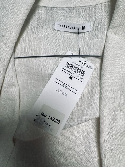 Sacouri noi, cu etichetă- Alb/Bej/Negru