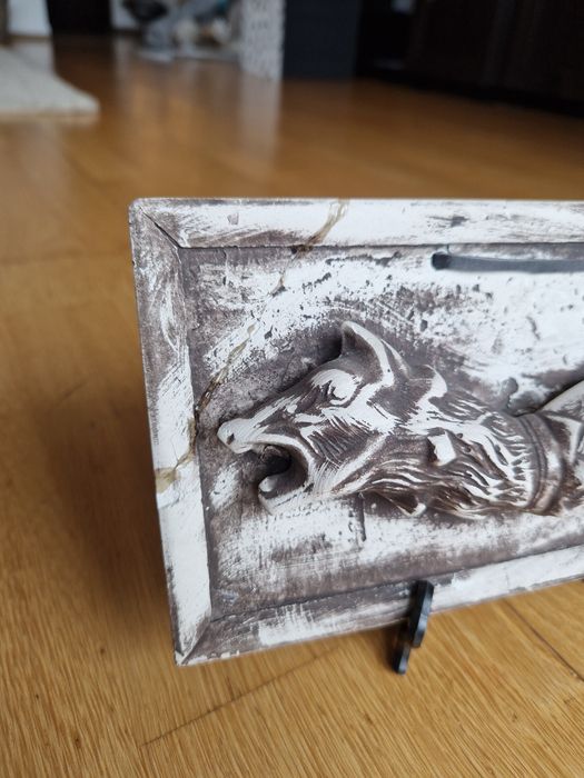 Lup dacic din ceramica produs handmade unicat