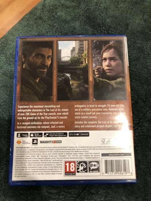Продаю THE LAST OF US диск пс5