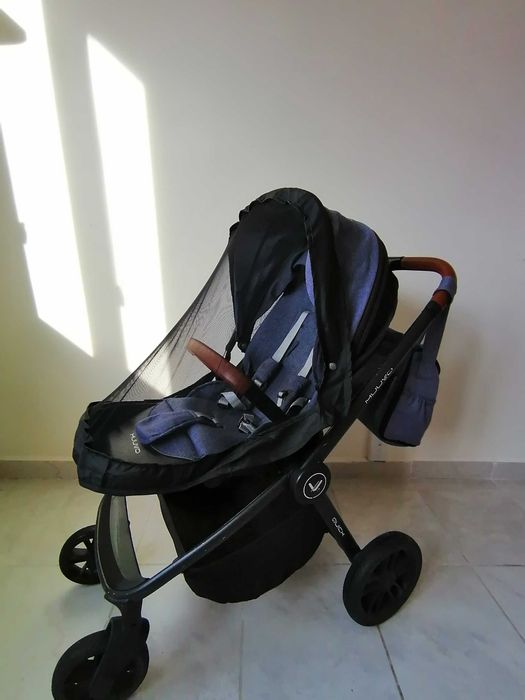 Бебешка количка MUUVO с UV защита 50+, летен и зимен кош + 2 ПОДАРЪКА