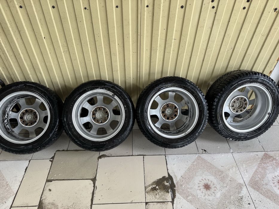 Диски с резиной bmw 134 стиль на зиме e39 e34 e36 e46 e38