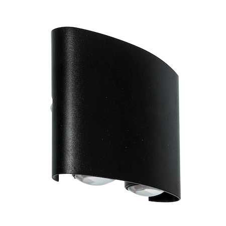 Aplica led 4W perete,Negru , Exterior Lumina Rece sau calda IP65