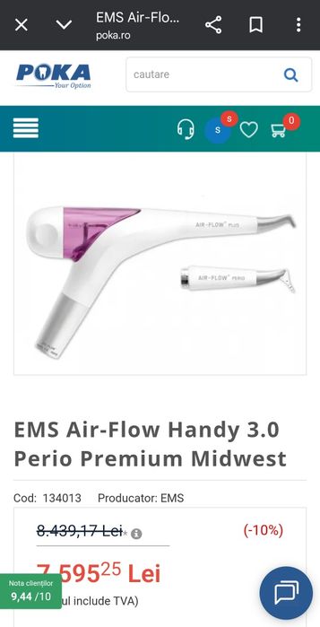 Vand Air-Flow Ems stomatologie/dentar
