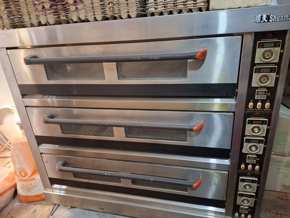 Печь кондитерская  катта духовка 3 кават 9 листли Шунмай печи