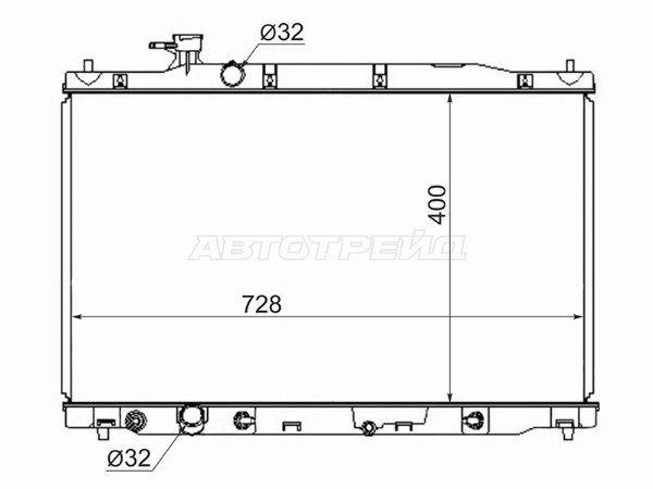 Радиатор охлаждения двигателя  Honda Cr-v