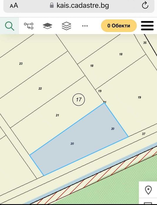 Имот 2 дка близо до Долни Воден