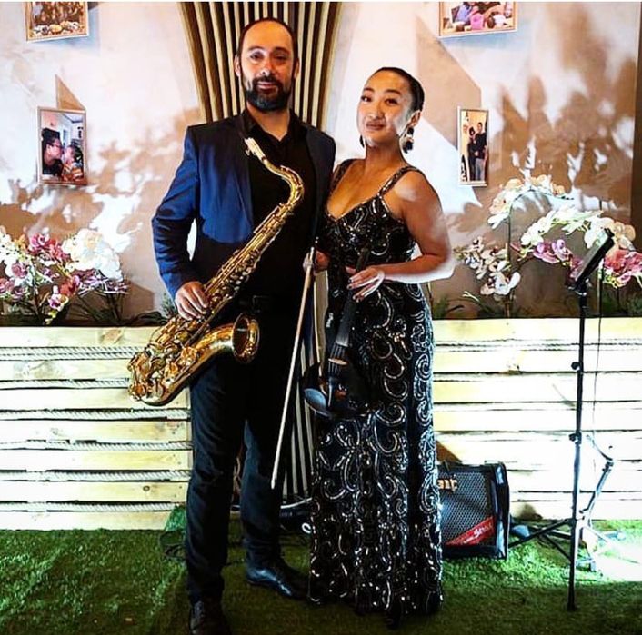 Саксофонист и скрипачка Алматы