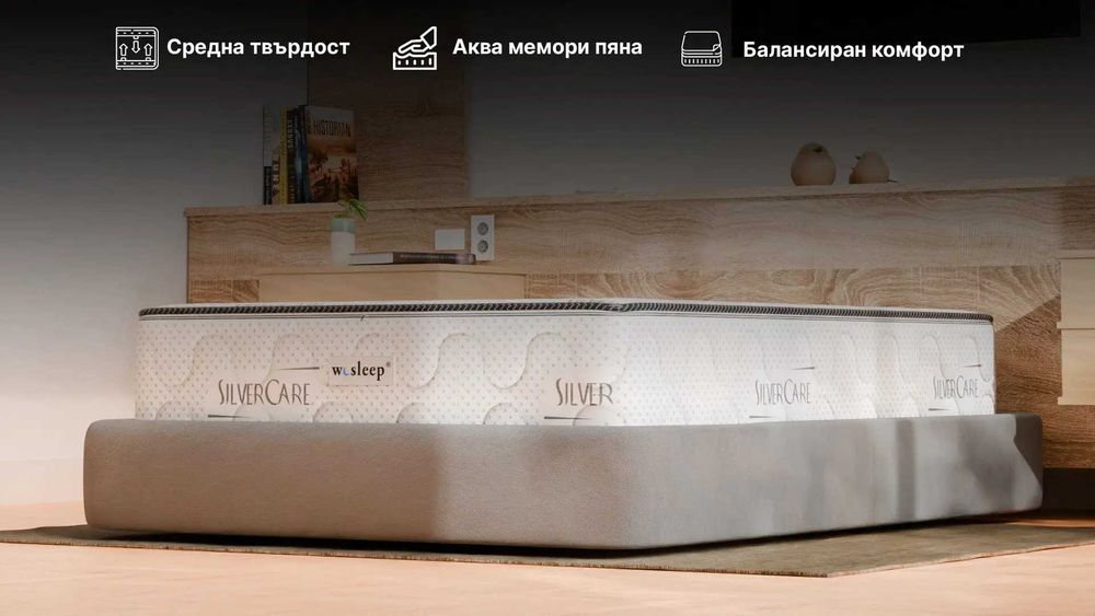 Матрак Genesis silver с мемори пяна, 26см, wesleep.bg