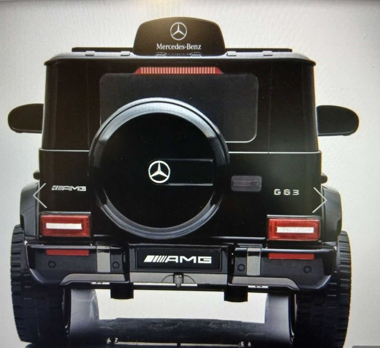 Акумулаторен джип Mercedes Benz G63,12V с меки гуми и кожена седалка