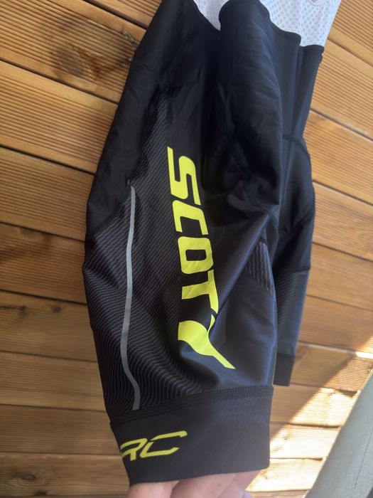 Оригинален мъжки колоездачен клин с презрамки SCOTT RC Bib Shorts, размер XXL